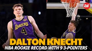 quotDalton Knecht Drops 37 Points and Ties NBA Rookie Record with 9 3Pointers  Lakers Rising Starquot [upl. by Ssilb]