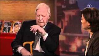 Helmut Schmidt bei Maischberger 15 [upl. by Nosnevets]