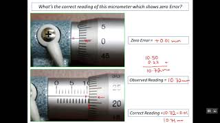 6 Zeroing of a Micrometer Screw Gauge [upl. by Aiclid]