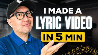 How to Make a LYRIC VIDEO in 5 Minutes FREE KIT [upl. by Ness]