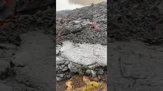 Pahoehoe lava flowing down the Nátthagi Valley Iceland 2021 June [upl. by Erasme]