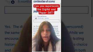 Can you superscore both the Digital and Paper SAT digitalsat2024 [upl. by Katha]