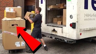 I ACTUALLY Mailed Myself In A BOX  Human Mail Challenge GOT CAUGHT [upl. by Burck]