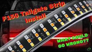 Ford F150 Tailgate Led Lightbar Install [upl. by Ahsitra]