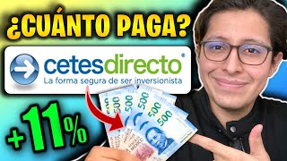 💵 ¿Cuánto GANARÉ al mes si invierto en CETES – Ganancia en CETES DIRECTO [upl. by Brozak971]