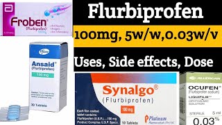 Flurbiprofen Ansaid  Review  Uses Dosing Side Effects in 5 minutes by lecturesbyanayakmu [upl. by Tran]