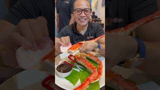 Cara cara mukbang Alaska king crab [upl. by Fillender303]