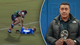 The GREATEST prop forward try Parramatta junior goes VIRAL [upl. by Eerrahs]