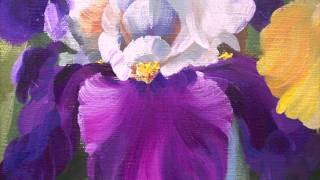 How to paint realistic botanical bearded Iris in watercolour with Anna Mason [upl. by Georgina500]