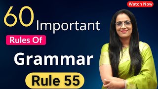 60 Important Rules Of Grammar  Rule  55  Basic English Grammar in Hindi  English With Rani Maam [upl. by Dann267]