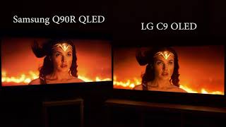 OLED vs QLED 2019 LG C9 v Samsung Q90R [upl. by Sewellyn]