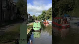 One of the Skipton day hire narrowboats heading towards the swing bridge on route to Gargrave canal [upl. by Lisbeth]