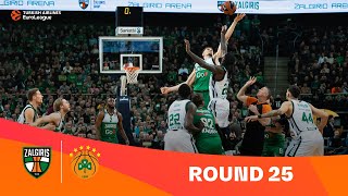 ZalgirisPanathinaikos  Round 25 Highlights  202324 Turkish Airlines EuroLeague [upl. by Lattimer]