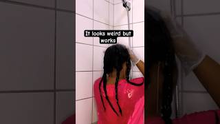 Relaxed hair wash dayshocking result Watch full video now washday relaxedhair shorts mustwatch [upl. by Huey]