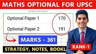 Mathematics Optional for UPSC  Strategy Booklist amp Notes  Maths Optional for IAS 2023 [upl. by Denny995]