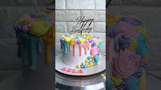 Trending Rosette cake design techniques by Masterbaker Oindrila Bala  unique cake design shorts [upl. by Hnirt]