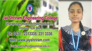 Testimonial Ms Gayathri First Year Electronics and Communication Engineering JSREC [upl. by Labanna724]