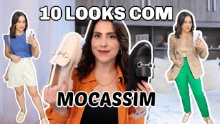 10 LOOKS COM MOCASSIM como usar mocassim looks básicos e estilosos  Gi Rodrigues [upl. by Asilej]