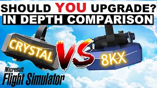 PIMAX CRYSTAL vs PIMAX 8KX  A Worthy UPGRADE Lets DISCUSS Microsoft Flight Simulator [upl. by Juliano]