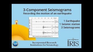 3component Seismograms—Capturing the motion of an earthquake Educational [upl. by Cirdes839]