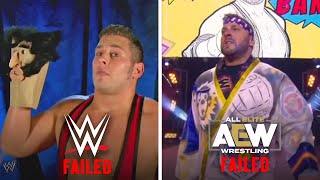 10 Wrestlers Who Failed In Both WWE And AEW [upl. by Ahasuerus301]