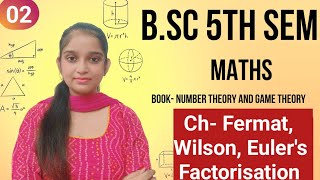 BSc 5th sem Maths  Fermat amp Wilson theorem proof and questions  By Jyoti Chaudhary ✍️✍️ [upl. by Ecinwahs605]