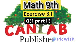 Math Grade 9 Chapter 3 Exercise 31 Q 1 part ii  NCP  20242025 cantab publisher [upl. by Ardnuasac]