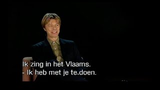 Luc De Vos interviewt David Bowie [upl. by Nylirahs]