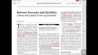 Epwbetween precarity and flexibility Sociology of Gig economy [upl. by Devinna]