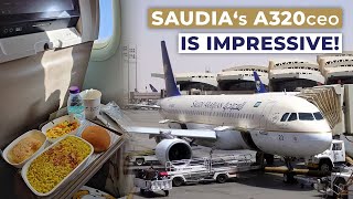 Saudia Airbus A320 ECONOMY  Vienna  Jeddah  TRIP REPORT [upl. by Neicul]