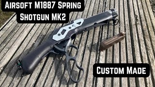 Airsoft M1887 Spring Shotgun MK2  Custom Airsoft [upl. by Vicky]