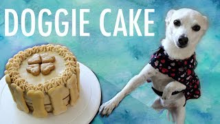 How to Make a Cake for a Dog  Dog Birthday Cake Recipe [upl. by Anaeirb]