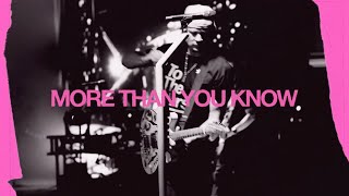 blink182  MORE THAN YOU KNOW Official Lyric Video [upl. by Kanya]