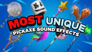 Most Unique Pickaxe Sound Effects in Fortnite🔊 [upl. by Divan]