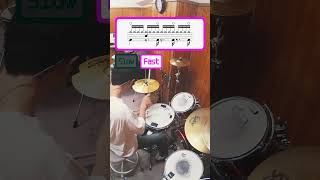 Syncopated 16th Note Groove  Drum Lesson for Beginners [upl. by Nalon]