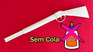 Origami Armas  Como Fazer Uma Arma De Papel Sem Cola [upl. by Eaton203]