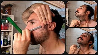 💈 Contours de Barbe Shavette  Coupe Choux  Rasoir de Sureté 💈 FILSLADE  Rasage Traditionnel [upl. by Funk]