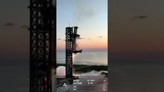 Booster Catch HISTORY MADE BY SpaceX spacex starship [upl. by Zurc]