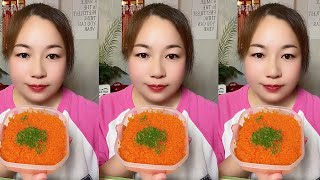 ASMR TOBIKO EGGS  FLYING FISH ROE  EXTREME EATING SOUNDS [upl. by Saire]