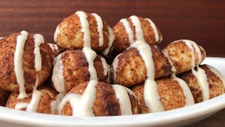 Cinnamon Roll Bites  Soft amp Fluffy Cinnamon Balls  Em’s Kitchen [upl. by Demmy]