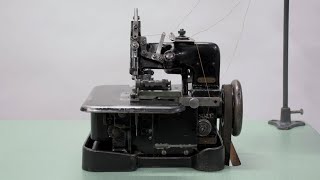 SINGER 812 Overedge Chainstitch Industrial Sewing Machine  Denim Overlocking  Vintage 1926 [upl. by Sone518]