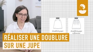 Comment patronner et coudre une doublure sur une jupe  avec Christine Charles de Rêve à Soie [upl. by Beltran]