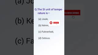 The SI unit of temperature is shorts thermal properties matter physics class 11th [upl. by Donelson]