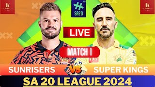 SA20 live  Sunrisers Eastern Cape vs Joburg Super Kings Live  SEC Vs JSK live  SA 20 League Live [upl. by Legyn]