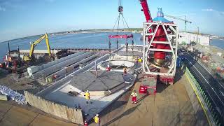 Timelapse inhijsen pompen gemaal Afsluitdijk 12 [upl. by Anavi]