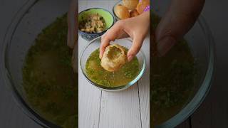 PuchkaPanipuri recipe viralvideo food cooking shortvideo streetfood cookingvlog [upl. by Ecraep20]