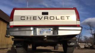 Chevy 350 flowmaster exhaust [upl. by Laenej]