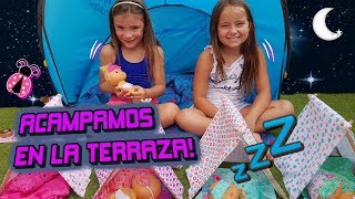 Las vecinas  Acampamos en la terraza con mis bebés Bellies 👶👶👶👶 Los juguetes de Arantxa [upl. by Itnahs661]