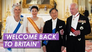 King And Queen Host Japanese Royals at Glittering State Banquet [upl. by Heeley371]