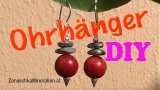 Ohrringe selber machen DIY  Ohrhaken anfertigen  Schmuck  Schmuckset [upl. by Trixy781]